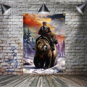 <span class=keywords><strong>Bandera</strong></span> <span class=keywords><strong>de</strong></span> Rusia con Oso Orgulloso, Poliéster, 3x5 Pies, Decoración para el Hogar, <span class=keywords><strong>Bandera</strong></span> <span class=keywords><strong>de</strong></span> Pared, Adorno con 4 Ojales, <span class=keywords><strong>Unión</strong></span> <span class=keywords><strong>Soviética</strong></span>, URSS - Product Image 3