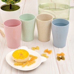 Wheat Straw <b>Cups</b> for Kids, 13.5 oz Reusable <b>Drinking</b> Glasses Set, BPA-Free, 4 Pack - Product Image 4