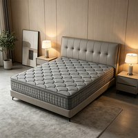 Matelas hybride durable de 10 pouces à ressorts ensachés, isolation de mouvement moderne, silencieux, idéal pour chambre à coucher, chambre d'amis, hôtel