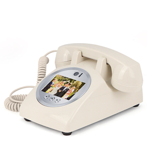 Livre d'or audio personnalisable, design <span class=keywords><strong>portable</strong></span>, livre d'or audio vidéo, téléphone pour mariages, anniversaires, remises de diplômes, téléphone - Product Image 1