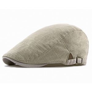 หมวกแก๊ปทรงคลาสสิค Ivy Hat สุดฮิต ปรับขนาดได้ เหมาะสำหรับผู้ชายและผู้หญิง ทำจากผ้าฝ้ายลินิน ใส่สบายในช่วงฤดูร้อน - Product Image 2