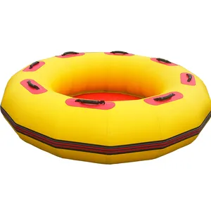 Heavy duty PVC Inflatable Water Park Slide Amusement Rafts Towable Tube inflatable river raft