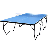 Table de tennis de table mobile d'intérieur avec pieds pliables