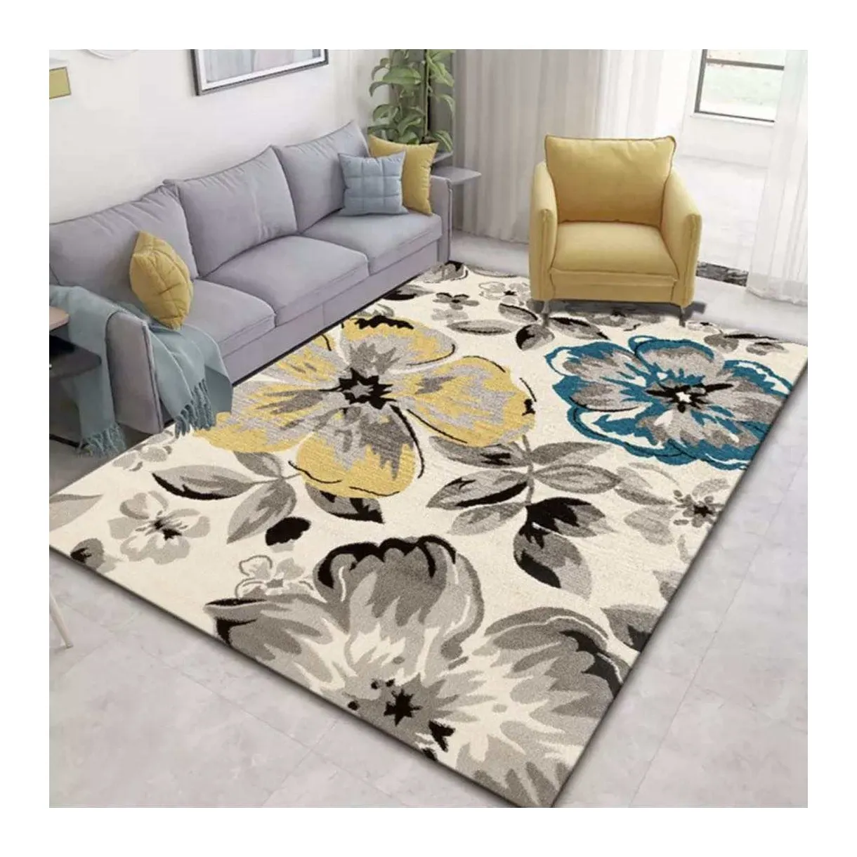 Factory wholesale luxury washable living room 3d floor carpet mats carpet for floor