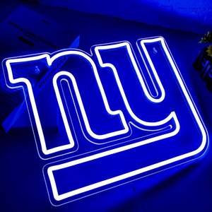 Enseigne néon LED de l'équipe de football des NY Giants, idéale pour la décoration de la « man cave », des clubs, des bars, des dortoirs, des salles de jeux, ou comme cadeau. - Product Image 2