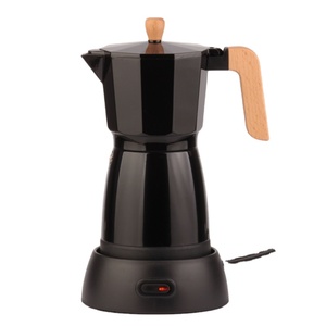 Cafetière électrique rétro 2026, type Moka, avec poignée en bois, design nordique, <span class=keywords><strong>6</strong></span> <span class=keywords><strong>tasses</strong></span>, style cuisinière électrique - Product Image 3