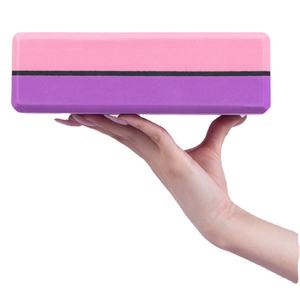 2 warna grosir latihan kebugaran peregangan tari ringan kepadatan tinggi EVA ramah lingkungan Logo disesuaikan Yoga blok - Product Image 2