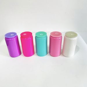 Vaso de Vidrio Reciclable de 16 oz con Diseño Elegante para Transferencia UV DTF, Ideal para Halloween y Navidad - Product Image 4