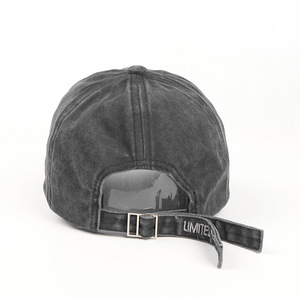 Gorra de Béisbol Vintage con Signo de Interrogación, de Mezclilla Lavada, Unisex, Corona Suave, Ajustable, Estilo Urbano - Product Image 4