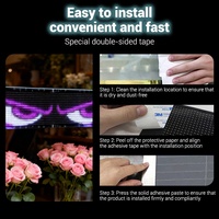 Pantalla LED Flexible Transparente Personalizable, Cortina LED Flexible para Automóviles, Resistente al Agua, Fabricante