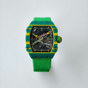 Édition limitée RM67-02 Montre automatique mécanique sport ultra-légère de 33 g de couleur jaune-vert ultra-fine de 7,8 mm - Product Image 1