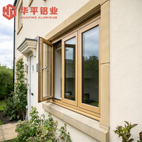 Fenêtre à battant en aluminium respirante avec micro-ventilation optionnelle pour une circulation douce de l'air intérieur dans les maisons résidentielles