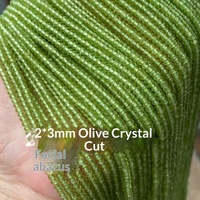 Perles facettées en pierre naturelle 2*3mm, perles rondelles et abacus, perles facettées en cristal naturel, fabricant en gros, accessoires de bijoux DIY