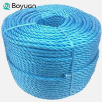Cuerda de Polipropileno (PP) Trenzada de 3 Hilos de 15 mm, Cuerda Flotante de Alta Resistencia para Embalaje, Construcción y Amarre