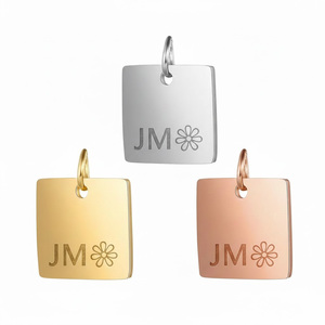 Mini Discos Personalizados <span class=keywords><strong>de</strong></span> Acero Inoxidable, Etiquetas Planas para Estampado, para Pulseras, Pendientes, Collares, Fabricación <span class=keywords><strong>de</strong></span> Metal - Product Image 2