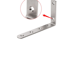 Supports d'angle en L à angle de joint de 90 degrés, support d'angle en forme de L en alliage d'aluminium de haute qualité