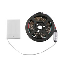 Bande lumineuse led rgb 2835, à piles couture, scintillante, 5V, éclairage intelligent, pour vêtements, sac à dos, école