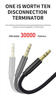 Câble Audio 3.5mm à 3.5mm mâle à mâle stéréo de voiture câble AUX 3.5mm pour téléphone MP3 MP4