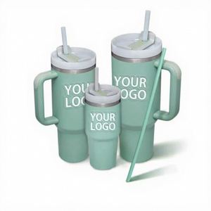 2025 Free Samples Travel Mug Stainless Steel Double Wall Vacuum Insulated Custom <b>Coffee</b> Cups 40oz Tumbler With Handle - Product Image 1