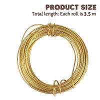 Fil pour accrocher les tableaux de 3,5 m, fil de suspension robuste en laiton pour cadres photo, miroirs, œuvres d'art, horloges