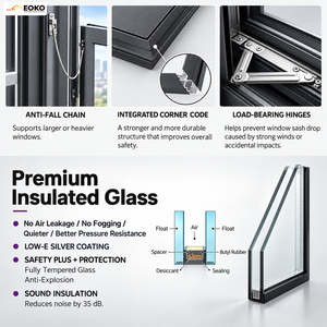 <span class=keywords><strong>Porte</strong></span> <span class=keywords><strong>coulissante</strong></span> en aluminium certifiée NFRC EOKO, à rupture de pont thermique, double vitrage, pour jardin, villa, <span class=keywords><strong>terrasse</strong></span>, résidentiel - Product Image 3