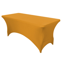 Couverture de table ajustée rectangulaire de couleur personnalisée de 6 pieds Nappe en spandex à haute élasticité Techniques tissées