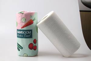 2 kat biyobozunur bambu mutfak rulo kağıt mendil havlu - Product Image 2