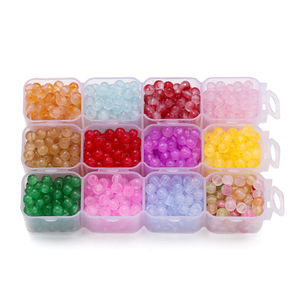 Glass <b>Beads</b> 4.5mm Round Loose <b>Beads</b> For Bracelet Making DIY Jewelry Accessories Bulk Packaging - Product Image 5