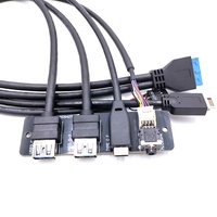 Placa Base para Computadora Maoye MYD7523 de Fábrica, Cable USB 3.0+USB-C+Puertos de Audio HD, Placa I/O de PVC de 60cm, Carga Rápida de 3A, en Stock