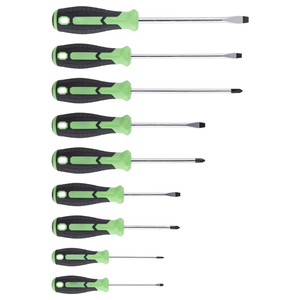 9 Pc <b>Screwdriver</b> Set Chrome Vanadium Steel Magnetic Tip Household Repair Tools Cross Phillips Bit Standard Handle - Product Image 2