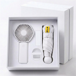 USB Handheld Fan Water Bottle Umbrella <b>Gift</b> <b>Set</b> 1000mAh 3-6 Hours Battery Plastic Portable Convenience Promotional Novelty <b>Gifts</b> - Product Image 2