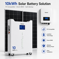 Batería Solar Apilable LiFePO4 de 10kWh para Apartamentos, de Grado Industrial, Carcasa Reforzada, Bajo Costo, Fuera de la Red