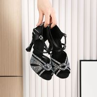 Chaussures de danse latine de haute qualité à semelle souple pour le tango et la danse de salon, chaussures de danse classiques pour femmes, neuves de notre usine