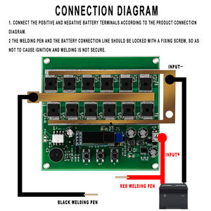Accessoires de batterie pour soudage par points au lithium 18650, avec soudage par impulsions en trois étapes, 99 réglages de vitesse, prise en charge de la capacité Farad 6.5V-16V - Product Image 4