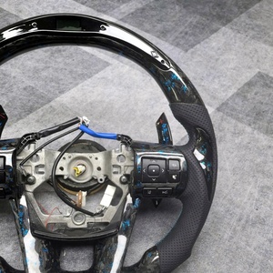 Volante de Fibra de Carbono Forjado Real Hecho a Mano Personalizado para <span class=keywords><strong>Toyota</strong></span> <span class=keywords><strong>Camry</strong></span> L LE XLE SE <span class=keywords><strong>XSE</strong></span> TRD Avalon de 8.ª Generación 2018-2023 - Product Image 2