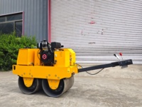 Rouleau compacteur vibrant à double tambour Sunblaze SPR450 d'occasion, autopropulsé, bidirectionnel, hydraulique, puissance 5,5 kW, origine Shandong, faible coût