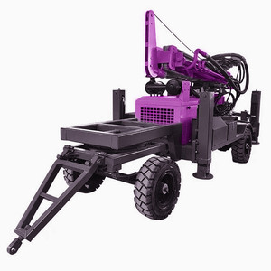Impianto di Perforazione per Pozzi d'Acqua Montato su Rimorchio, Macchina per Trivellazione Profonda 200m, Perforatrice Portatile per Pozzi d'Acqua - Product Image 4