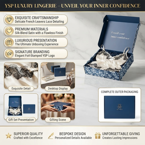 Caja Rígida de Presentación de Lencería de Lujo con Logotipo Personalizable, Contenedor Premium para Ropa de Dormir <span class=keywords><strong>y</strong></span> Prendas de Seda <span class=keywords><strong>y</strong></span> Satén - Product Image 1