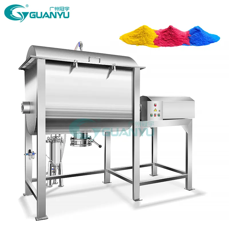 Guanyu Dry Powder Mixing Tank Milk Coffee Sugar Salt Pigment Albumen Powder Ribbon Mixer Blender Dry Powder Mixer Mixing Machine