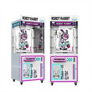 Vendita di Fabbrica: Mini Macchina Acchiappapremi a Moneta per Centri Giochi, con Artigli per Catturare Peluche e Bambole - Product Image 3