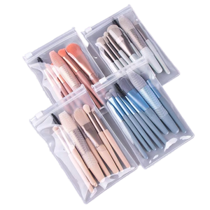 8Pcs Travel Makeup Brush Set Super Soft Flat Concealer Brushes for Beginners - Product Image 1