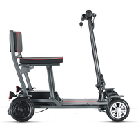Scooter de mobilité de voyage lumière de luxe 19KG Scooter pliable 4 roues mobilité adulte électrique hors route pour les personnes âgées handicapées