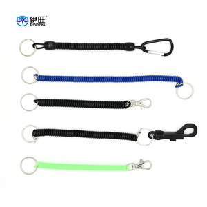 Black Retractable Keychain Coil – Elastic Rope Key Holder With Clasp For Keys, Badges, Phones, Anti-Lost Lanyard - View #7