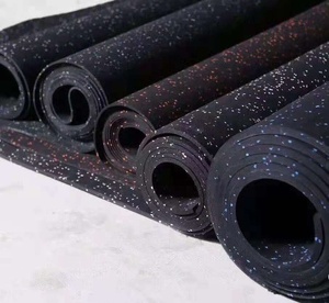 Shock absorbing noise reduction rubber flooring crossfit rubber gym flooring Rubber Mat for gym