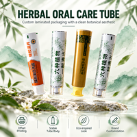 Tube de dentifrice en aluminium et plastique de 15 ml, mini-contenant laminé à presser avec bouchon à vis, impression UV, logo personnalisé