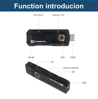 X8 Game Stick 8K 64G 10000 + Jeux Consoles de jeux vidéo rétro Double contrôleur sans fil HD-MI-compatible HD Mini TV Box pour Android