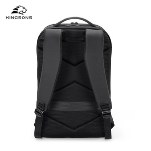 Kingsons Business <b>Backpack</b> 20-35L Laptop Compartment Unisex Travel Bag Solid Color Shoulder <b>Straps</b> - Product Image 2