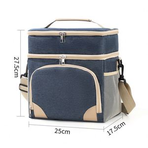 Double Layer Oxford Insulated Lunch Bag Single-shoulder Cooler Bag for Adults - Product Image 3