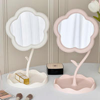Miroirs de table modernes style fleur, directement de l'usine, miroirs de valeur Gao Yan pour célébrités en ligne, miroir de décoration pour chambre à coucher et dortoir