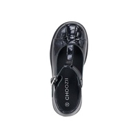 CHOOZII Chaussures habillées pour enfants personnalisées en gros, style T-bar, avec boucle classique, en cuir verni noir de qualité supérieure, pour filles, idéales pour l'école